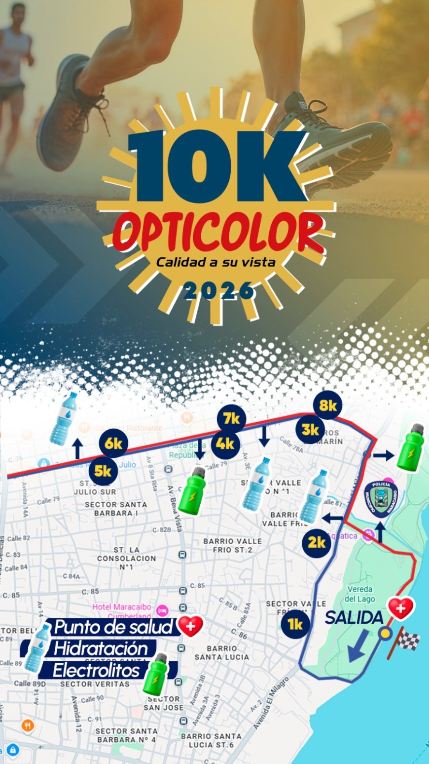 ¡Con apoyo de la Alcaldía! En Maracaibo vibra el deporte el domingo 22 con la carrera 10k de Opticolor
