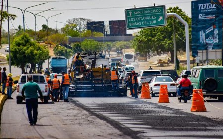 Gobernador Luis Caldera dio inicio a la segunda fase del asfaltado en la C1