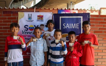 Niños y niñas con cédula en mano por primera vez en jornada especial “Soy Venezolano”