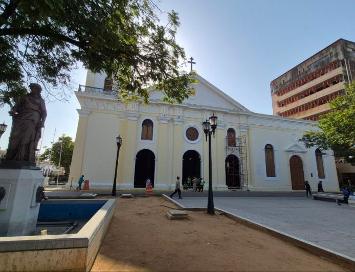 Plan de rescate patrimonial en el Zulia: Avanzan trabajos en la Catedral y la Iglesia Santa Bárbara