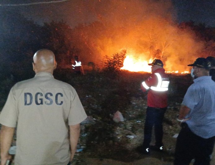 ¡Presumen sabotaje! Acción de Bomberos y cuerpos de seguridad controló incendio en Grano de Oro