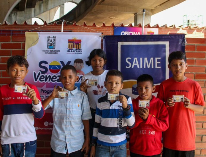 Niños y niñas con cédula en mano por primera vez en jornada especial “Soy Venezolano”