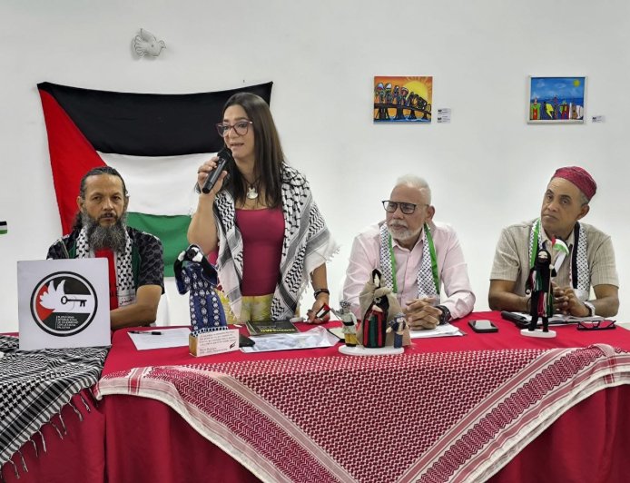 Exponente Hindú Anderi Foro "La Humanidad: Causa de la lucha palestina”