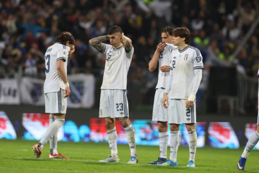 Italia, por tercera vez seguida, fuera de un Mundial de Fútbol