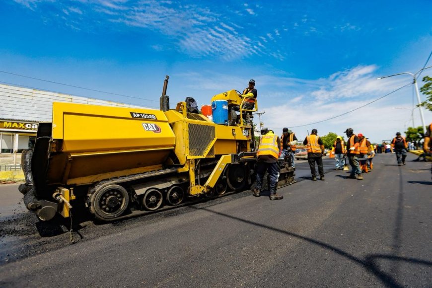 Gobernador Luis Caldera dio inicio a la segunda fase del asfaltado en la C1
