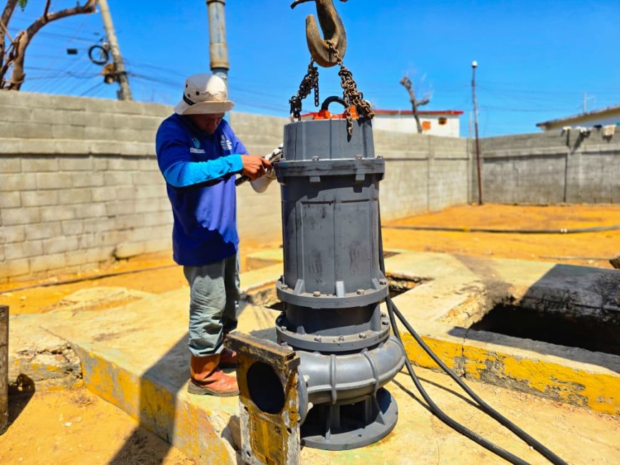 Gobernador Caldera inicia rehabilitación de Estación de Bombeo de Aguas Servidas  San Jacinto I y II