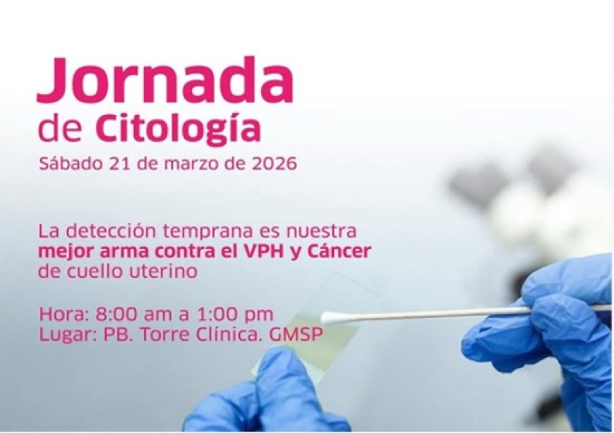 Citología es clave para disminuir impacto del cáncer de cérvix