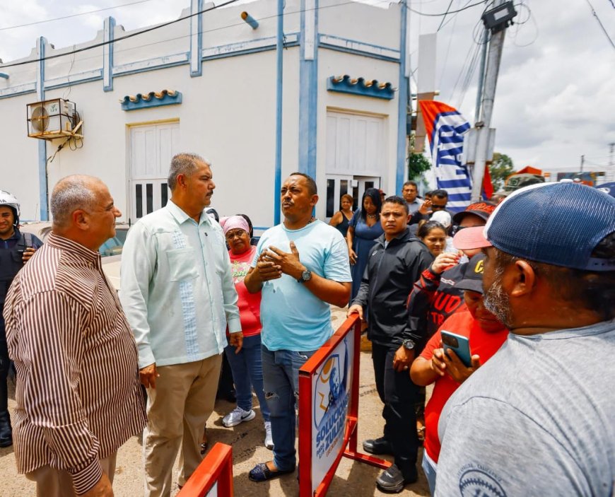 Gobernador Luis Caldera inició Plan de Asfaltado en San José de Perijá en el día de su patrono
