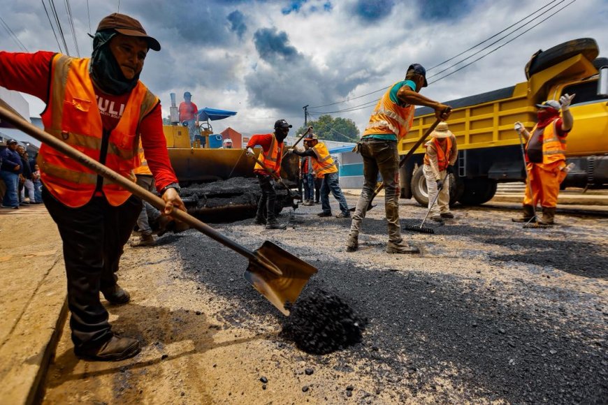 Gobernador Luis Caldera inició Plan de Asfaltado en San José de Perijá en el día de su patrono