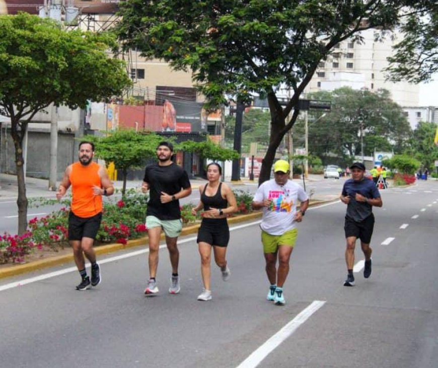 Carrera 10k de Alcaldía de Maracaibo y Cobeca llena de espíritu deportivo la Av. El Milagro