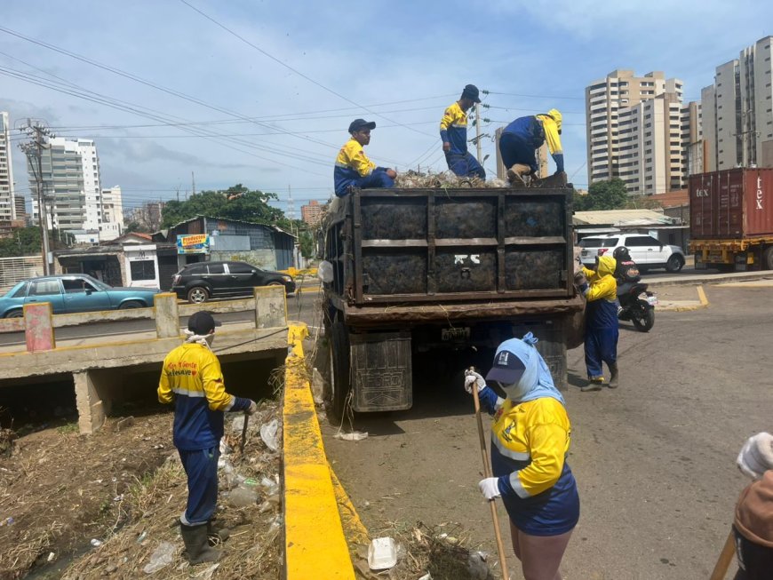 ¡Trabajo de saneamiento indetenible! IMA limpió 970 metros de la cañada Hamburgo en Santa Lucia