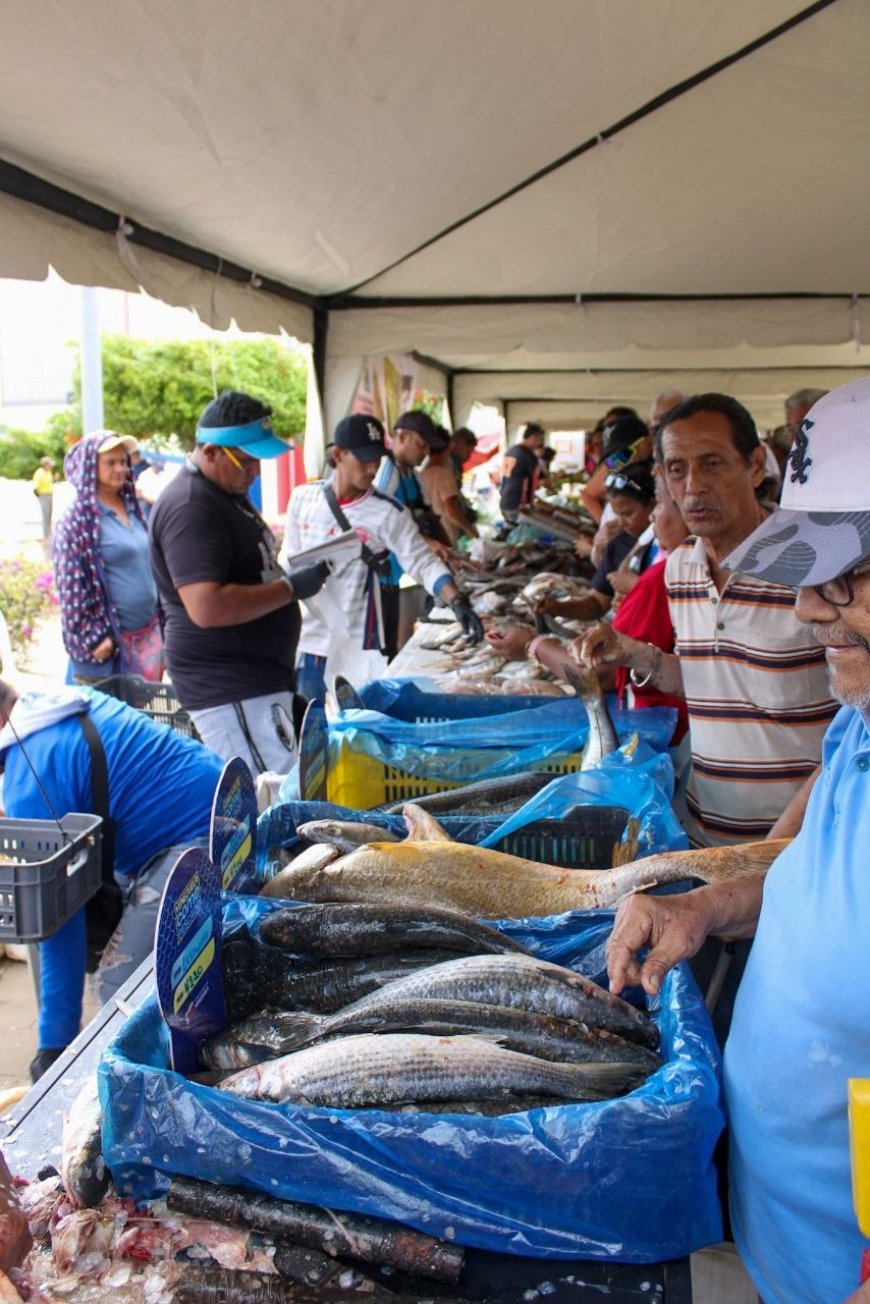 ¡Precios solidarios y productos frescos! ‎Feria del Pescado de la Alcaldía llegó a la Curva de Molina