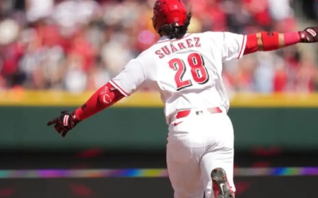 Eugenio la envió a 410 pies, pero los Rojos cayeron