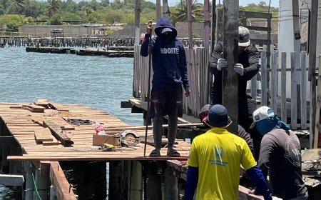 Rehabilitación de caminerías en Palafitos de Santa Rosa de Agua alcanza 40%