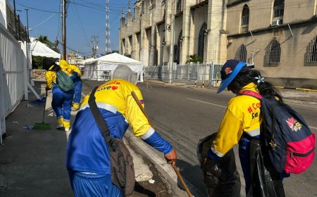 Alcaldía de Maracaibo limpió ruta de la procesión y el santuario de Jesús de la Divina Misericordia