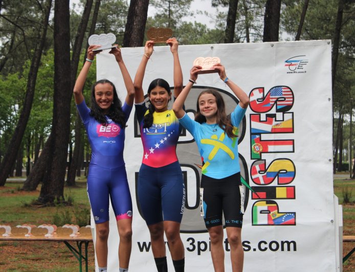 Jessi Rivas llegó a la Copa Tres Pistas de Francia 