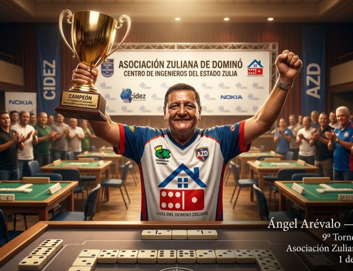 Ángel Arévalo campeón invicto del Dominó de Asodozu