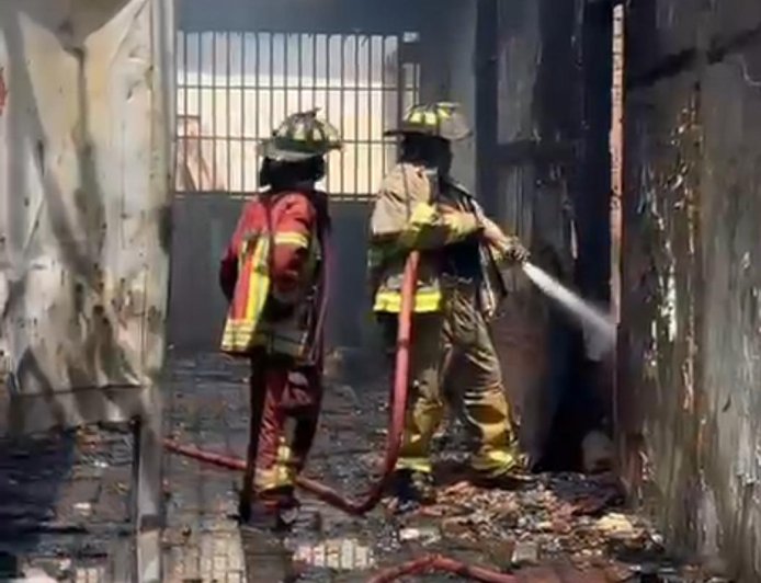  Previo a la procesión de Jesús de la Misericordia, ocurrió un incendio