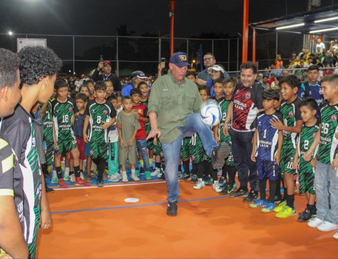  Santa Rosa de júbilo por la rehabilitación de la cancha “Rafael Torpedo Morán”