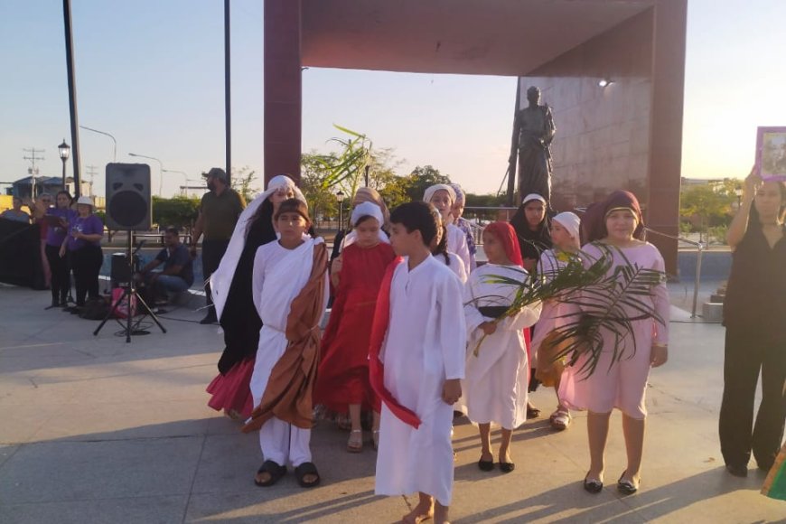    CABIMAS: Alcaldía escenificó Viacrucis viviente en el marco de la Semana Mayor
