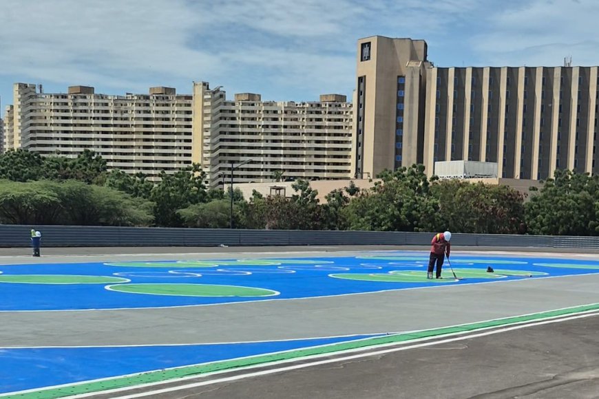 90 % de ejecución lleva el renovado Patinódromo de La Vereda del Lago II: Otra obra para la ciudad