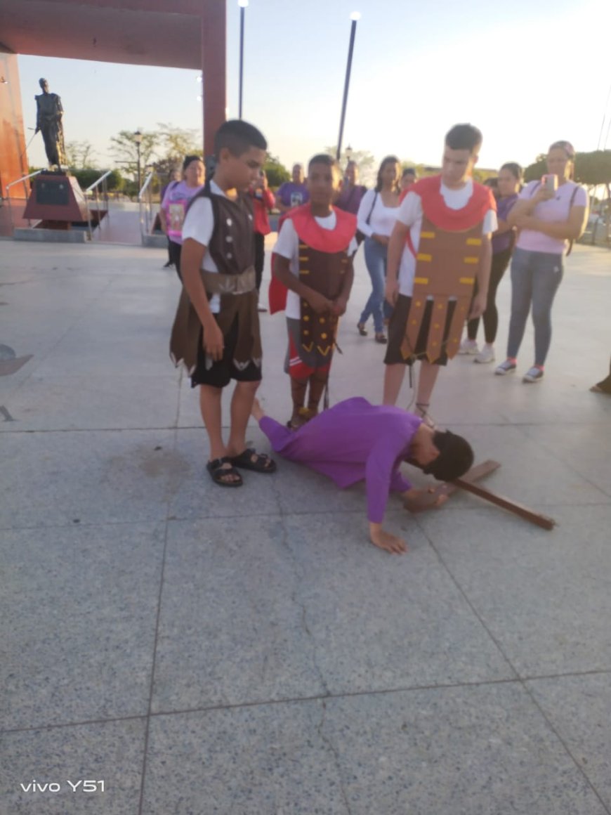    CABIMAS: Alcaldía escenificó Viacrucis viviente en el marco de la Semana Mayor