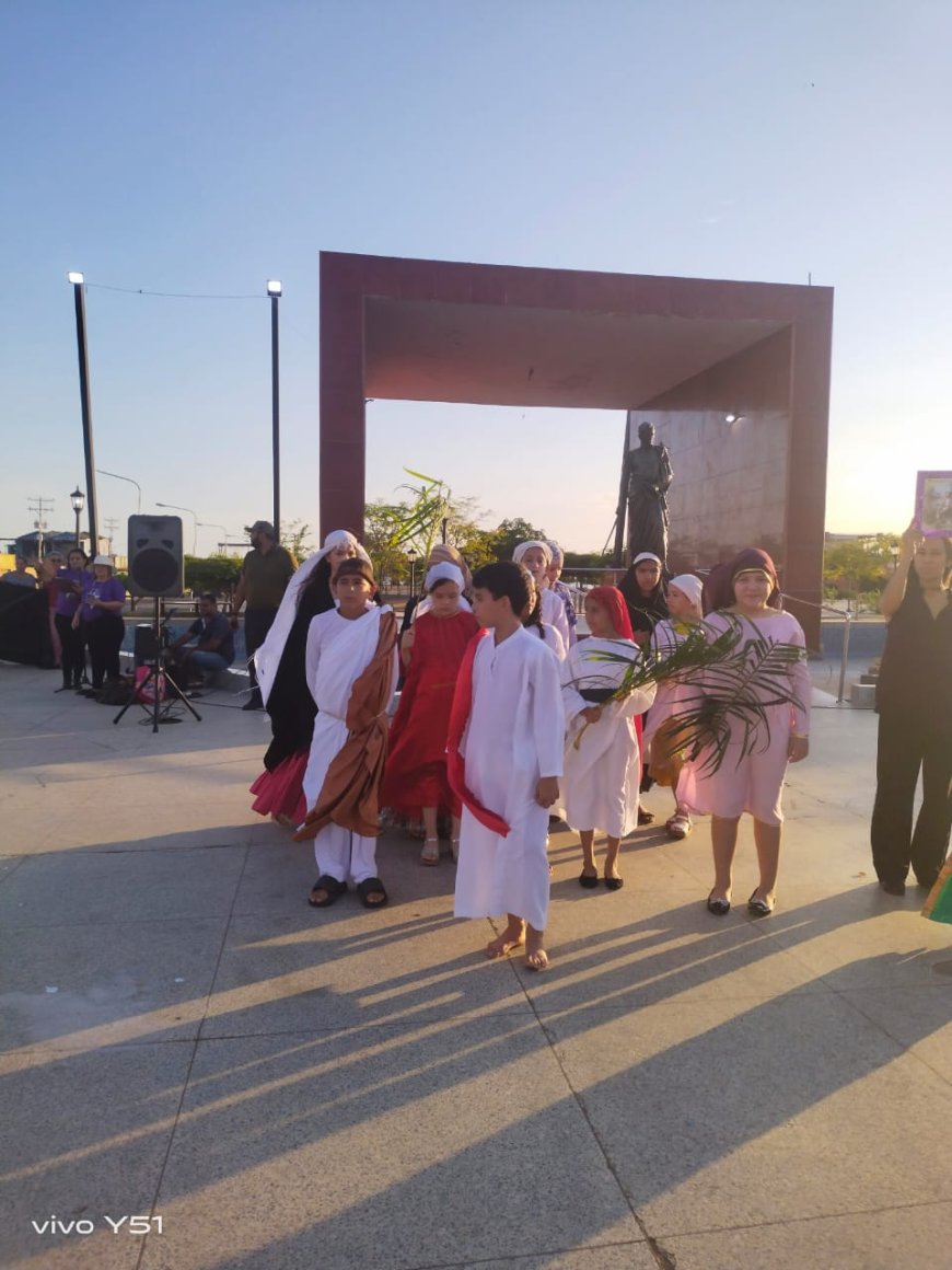    CABIMAS: Alcaldía escenificó Viacrucis viviente en el marco de la Semana Mayor