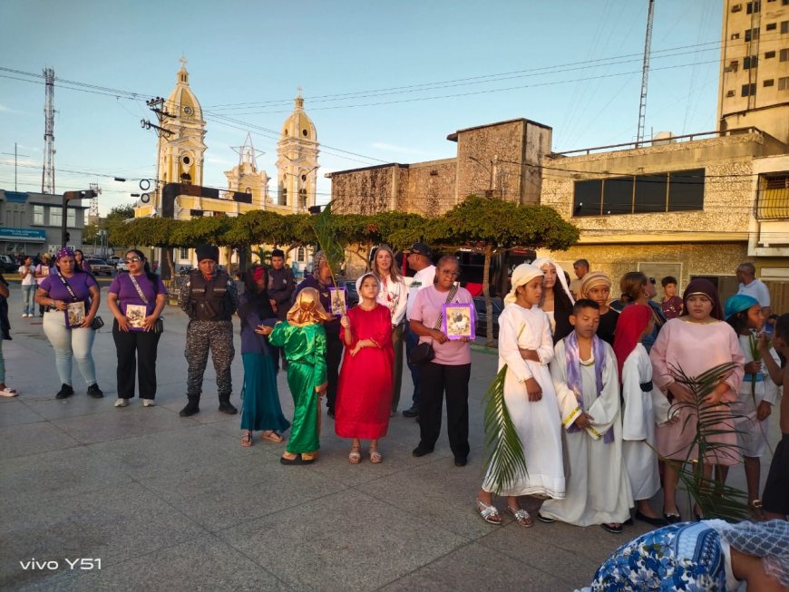    CABIMAS: Alcaldía escenificó Viacrucis viviente en el marco de la Semana Mayor