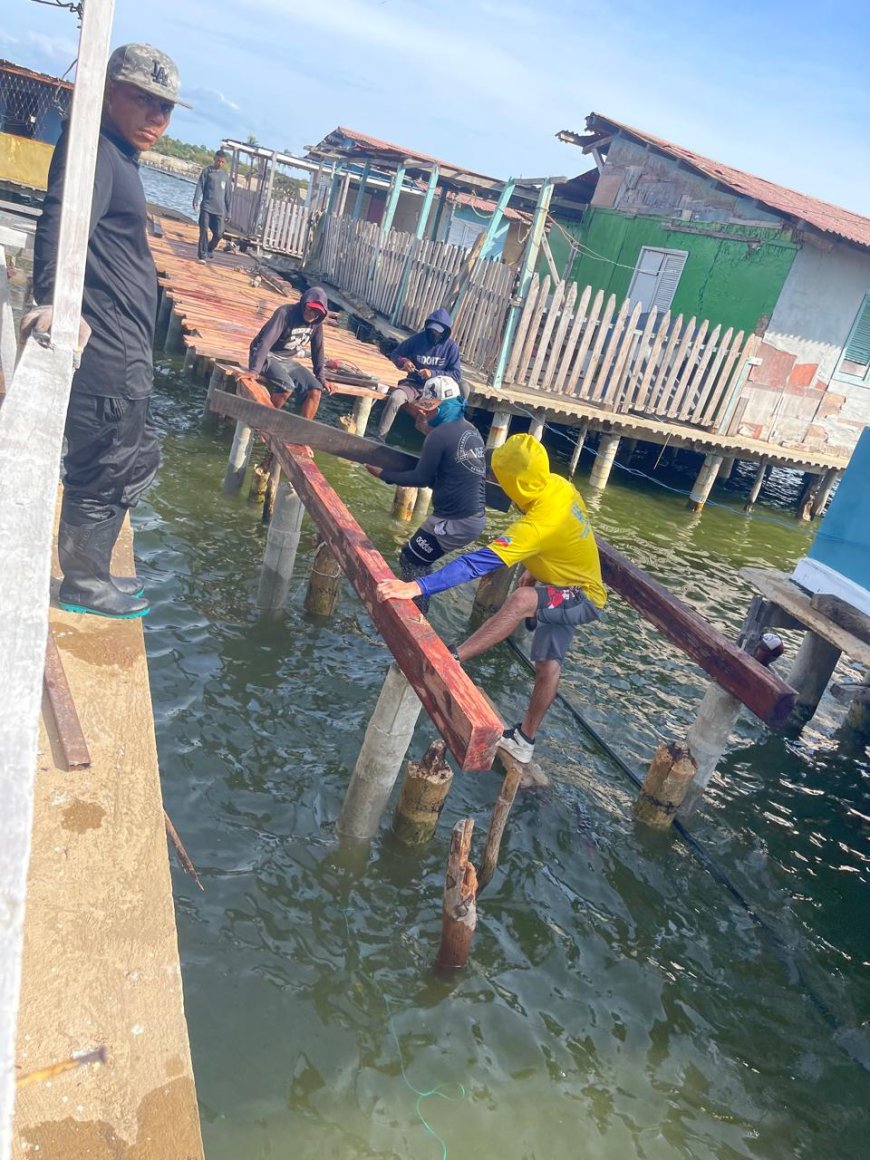 Rehabilitación de caminerías en Palafitos de Santa Rosa de Agua alcanza 40%