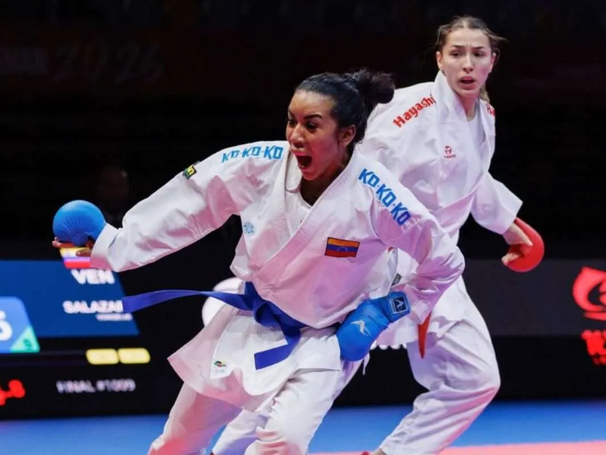 Yorgelis Salazar brilló con una dorada en la Premier League de Karate