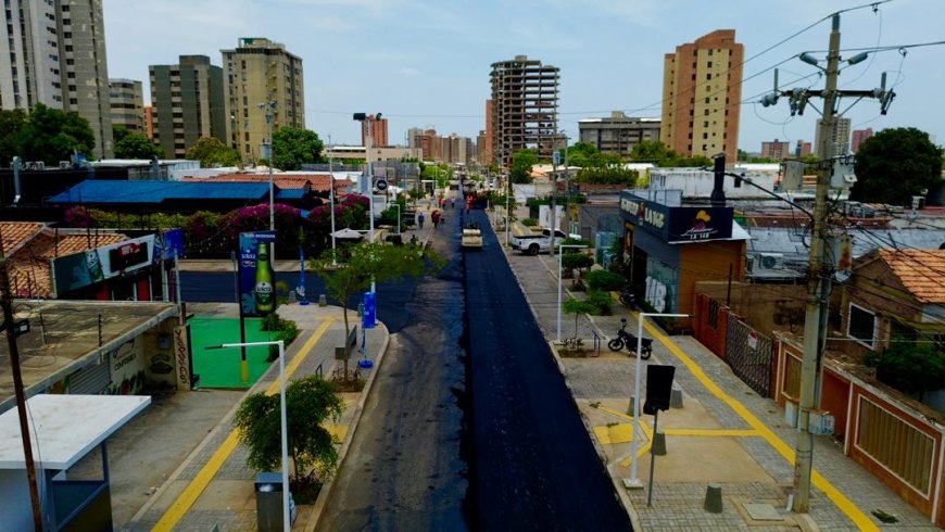 Gobernador Luis Caldera inspecciona avance de los trabajos del Boulevard Avenida 11 de Maracaibo