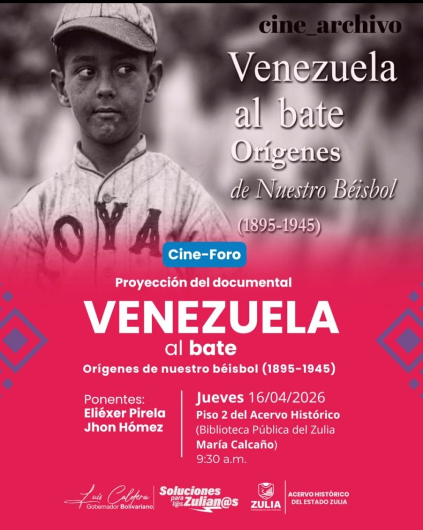 "Venezuela al bate, orígenes de nuestro Beisbol", este jueves 16 de abril, en la Biblioteca "María Calcaño".