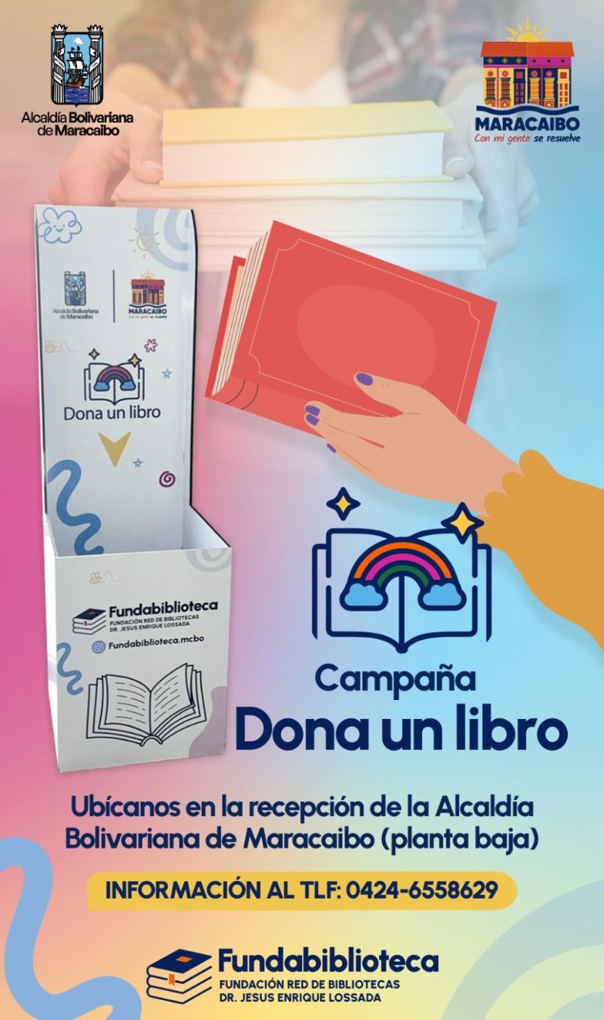 ¡Alcaldía de Maracaibo sembrando la lectura! Lanzan la campaña “Dona un libro”