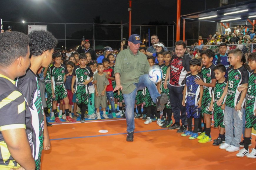  Santa Rosa de júbilo por la rehabilitación de la cancha “Rafael Torpedo Morán”