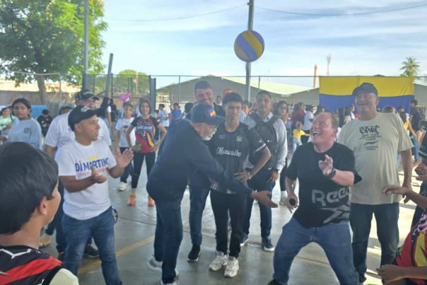Di Martino estiluma el deporte en la parroquia Cacique Mara