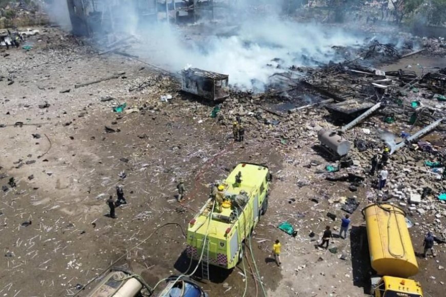 Controlado el incendio de la explosión: No hay muertos, se atiende a 20 heridos