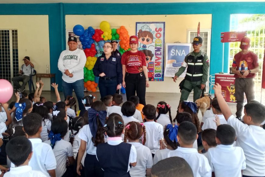 Gobernación del Zulia y Frente Preventivo inician nuevo año escolar con abordaje en la E.B.N. San Francisco.