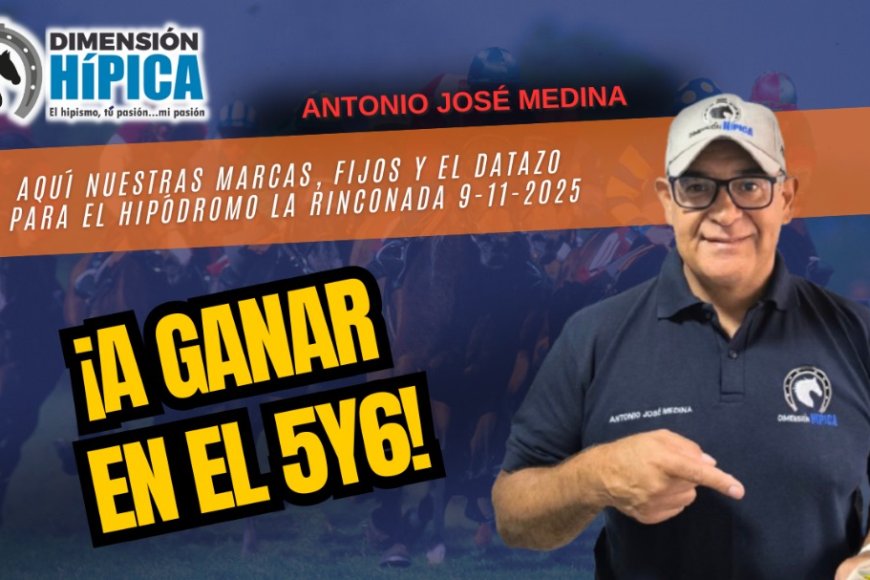 Dimensión Hípica Pronósticos con las orientaciones para las carreras de este domingo 9-11 en el Hipódromo La Rinconada.