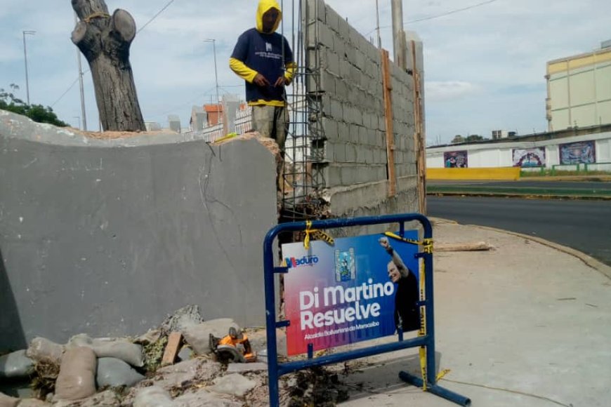 MARACAIBO: Alcaldía reconstruye pared lateral del Cementerio El Cuadrado