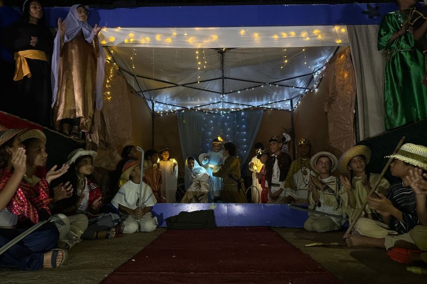 Pesebre viviente de San Pedro Nolasco, tradición que se mantiene en el tiempo