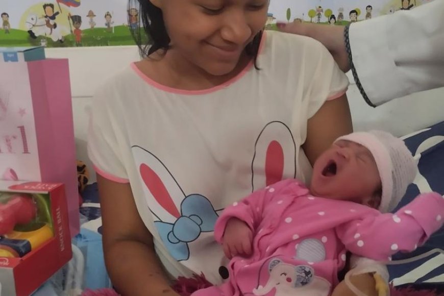 Ashly Isabella, la primera zuliana nacida en Navidad en el Sahum