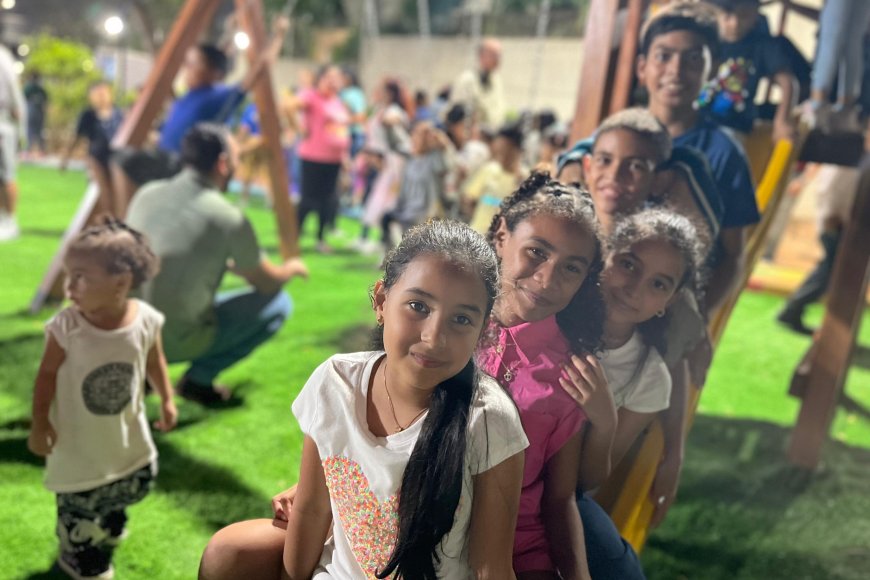 La alegría infantil prevaleció en la Plaza La Cruz
