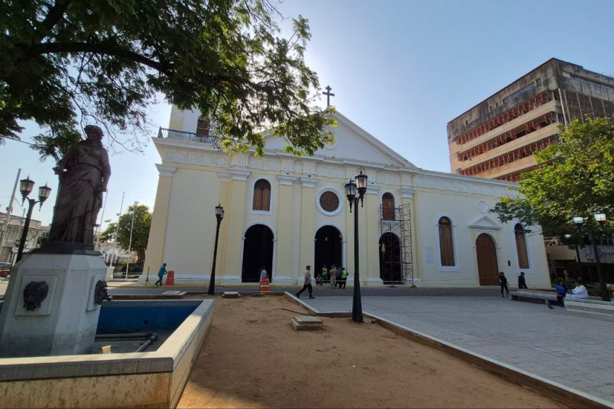 Plan de rescate patrimonial en el Zulia: Avanzan trabajos en la Catedral y la Iglesia Santa Bárbara