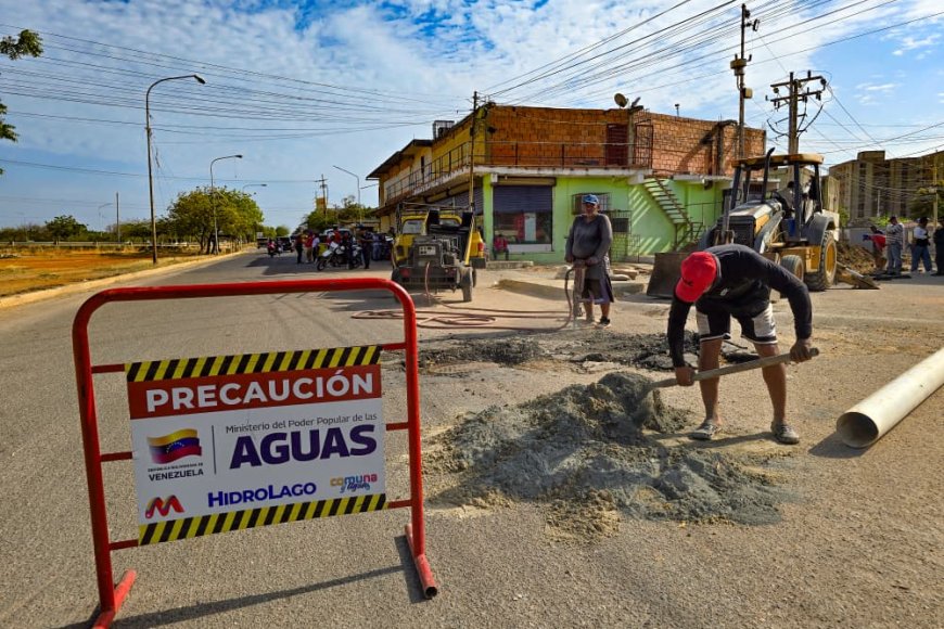Gobernador Caldera inspecciona sustitución de colectores en la parroquia Idelfonso Vásquez
