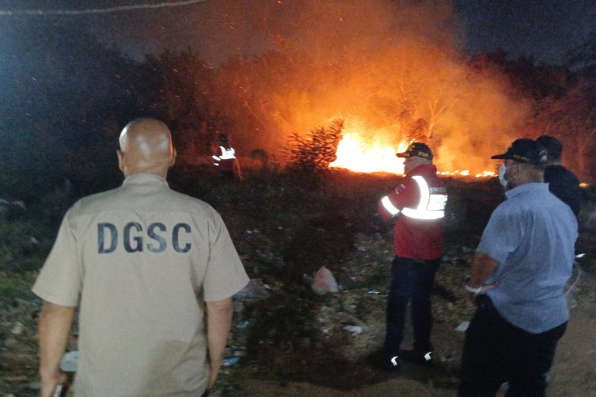 ¡Presumen sabotaje! Acción de Bomberos y cuerpos de seguridad controló incendio en Grano de Oro