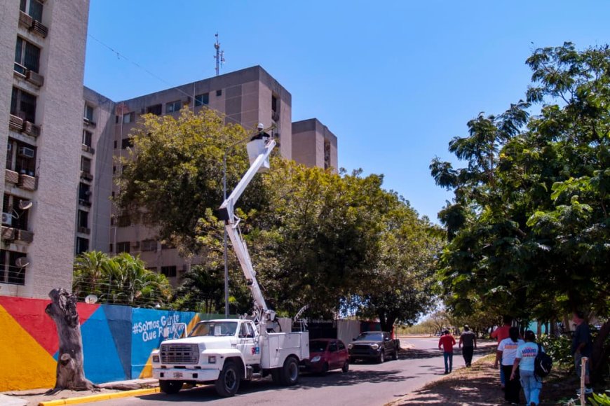 Gobernación del Zulia inició rehabilitación del sistema eléctrico y luminarias en Ciudadela Faría