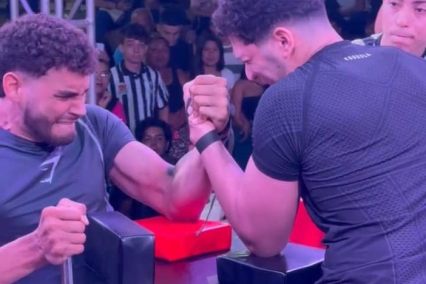 LUCHA DE PULSEADORES:José Camarillo y Jaider Gómez, los mejores brazos del Zulia