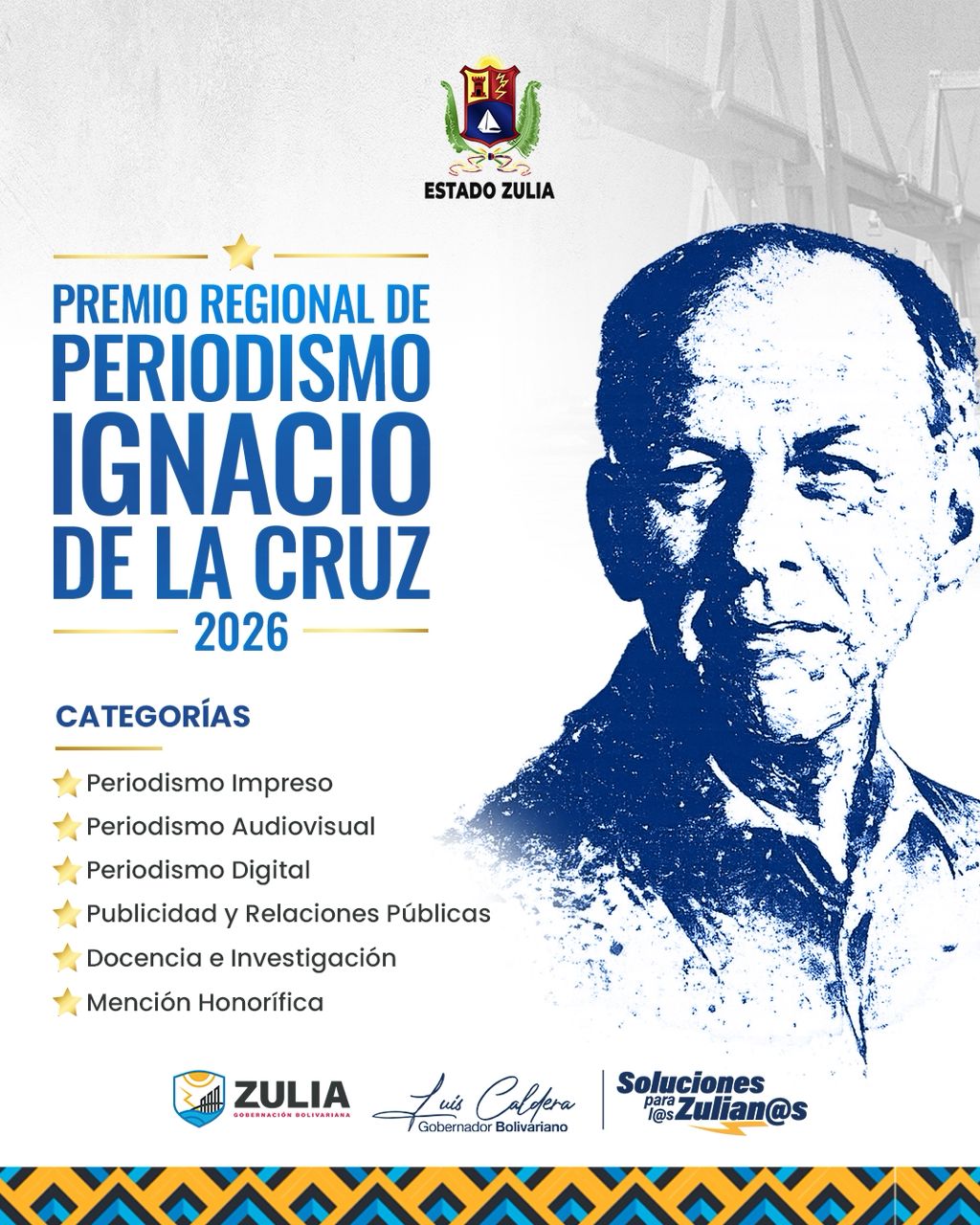 Abierta postulación al Premio Regional de Periodismo “Ignacio de La Cruz” 2026 en el Zulia