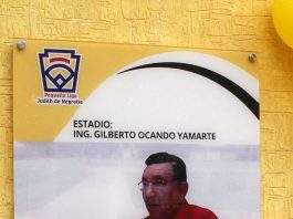 Bautizan estadio de la Pequeña Liga Judith de Negrette en honor a Gilberto Ocando Yamarte