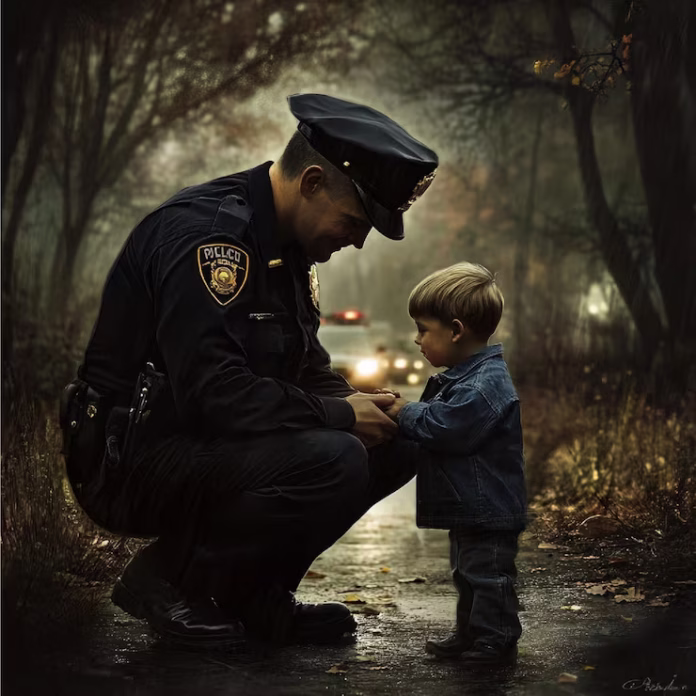Padre y policia